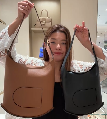 【DELVAUX直営店】Pin Hobo GM Delvaux Pin Hobo GM 焦糖色金扣:: Summercstore